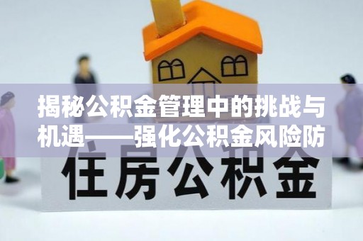 高阳揭秘公积金管理中的挑战与机遇——强化公积金风险防控的多维策略