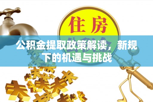 高阳公积金提取政策解读，新规下的机遇与挑战
