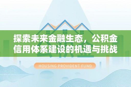高阳探索未来金融生态，公积金信用体系建设的机遇与挑战