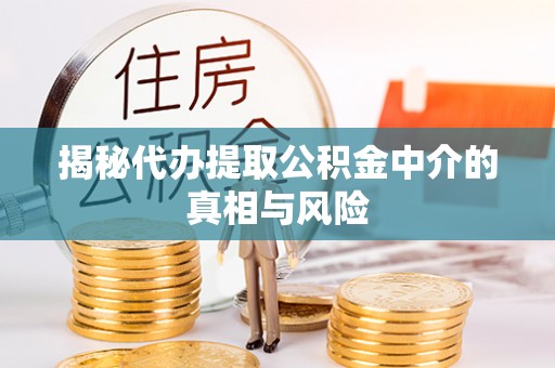 高阳揭秘代办提取公积金中介的真相与风险