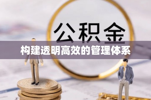 高阳构建透明高效的管理体系