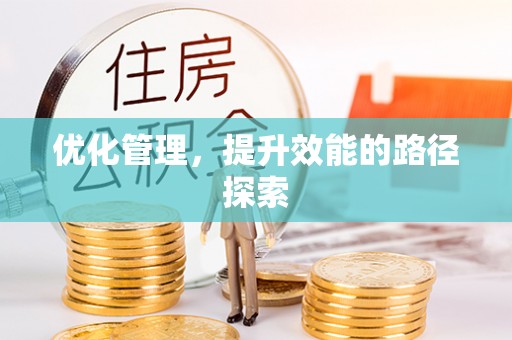 高阳优化管理，提升效能的路径探索