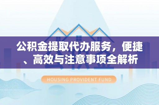 高阳公积金提取代办服务，便捷、高效与注意事项全解析