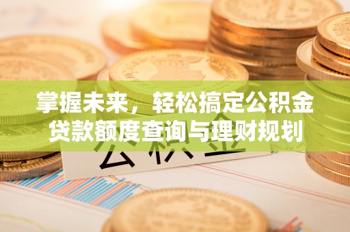 高阳掌握未来，轻松搞定公积金贷款额度查询与理财规划