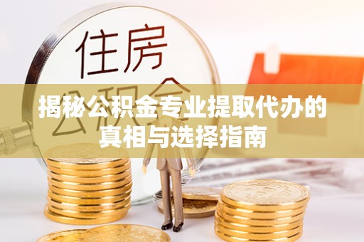 高阳揭秘公积金专业提取代办的真相与选择指南