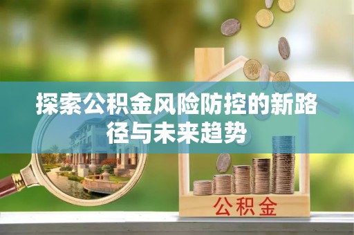 高阳探索公积金风险防控的新路径与未来趋势