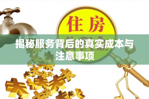 高阳揭秘服务背后的真实成本与注意事项