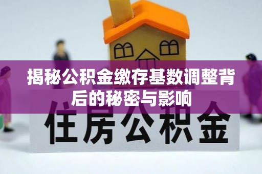 高阳揭秘公积金缴存基数调整背后的秘密与影响