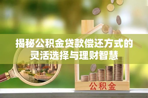 高阳揭秘公积金贷款偿还方式的灵活选择与理财智慧