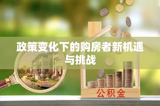 高阳政策变化下的购房者新机遇与挑战