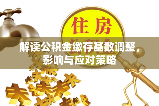 高阳解读公积金缴存基数调整，影响与应对策略