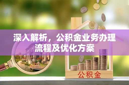 高阳深入解析，公积金业务办理流程及优化方案